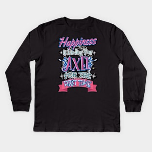 Happiness Is Landing Your First Axel Kids Long Sleeve T-Shirt
